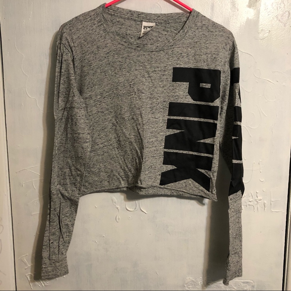 Victoria’s Secret PINK Crop Top Long Sleeve